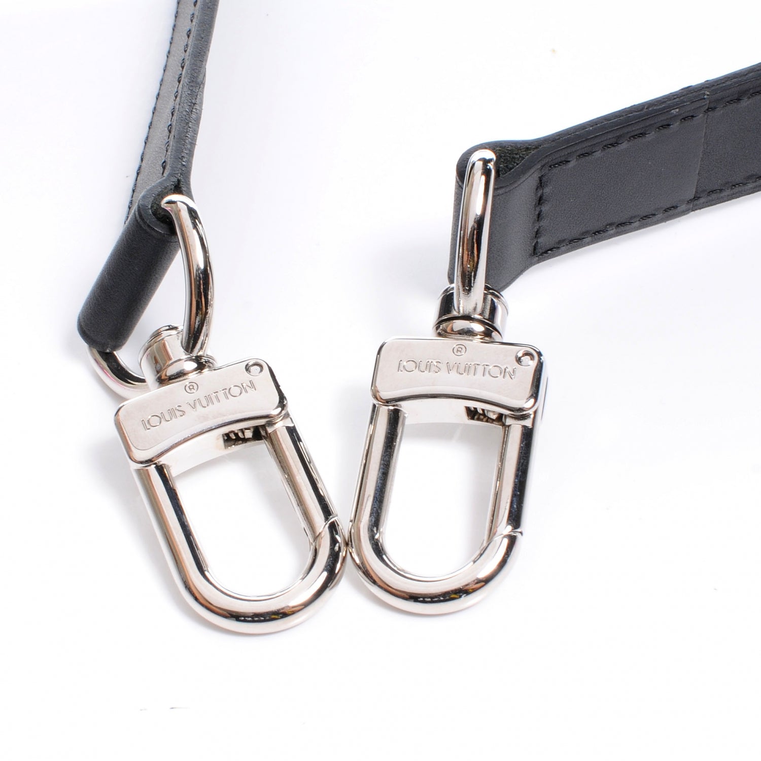 Louis Vuitton Leather Adjustable Strap Black 3 of 3