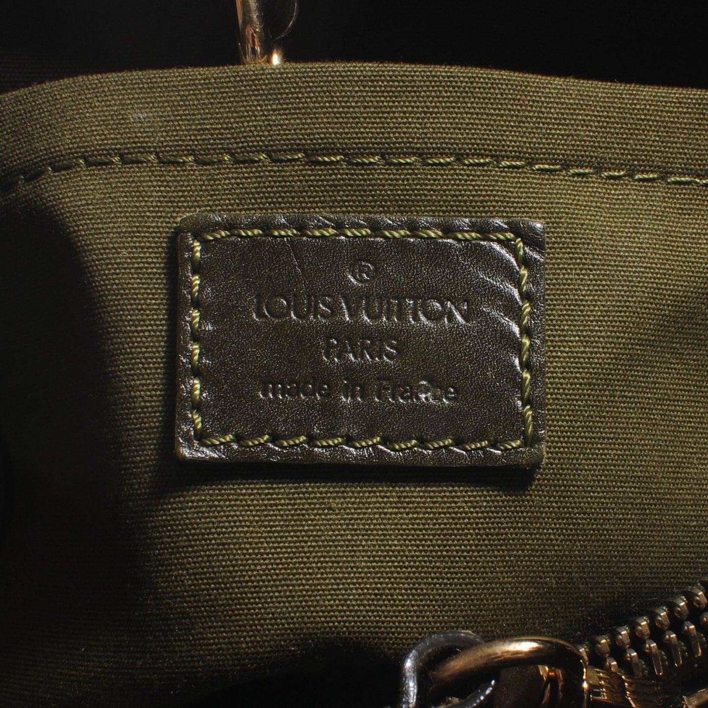 Quilted Denim and Pony Fur Gondole Lichen