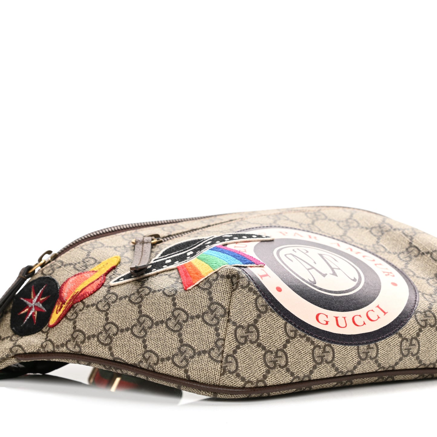 GG Supreme Monogram Courrier Belt Bag Beige New Acero