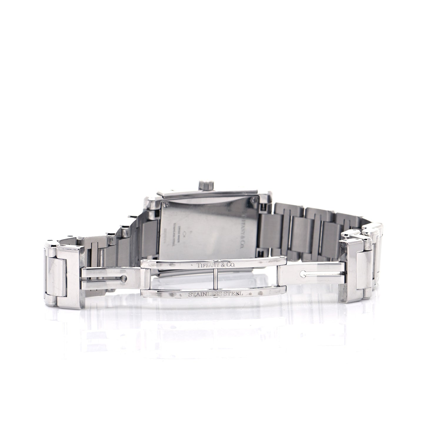 Stainless Steel Diamond Bezel 22mm Grand Resonator Quartz Watch Blue