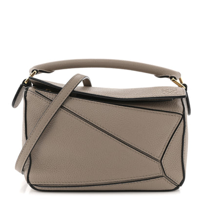 Loewe Grained Calfskin Mini Puzzle Bag Sand 1 of 11