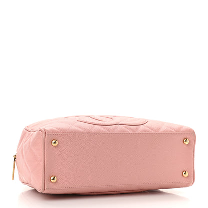 Chanel Caviar Quilted Small Bowler Pink 4 of 12