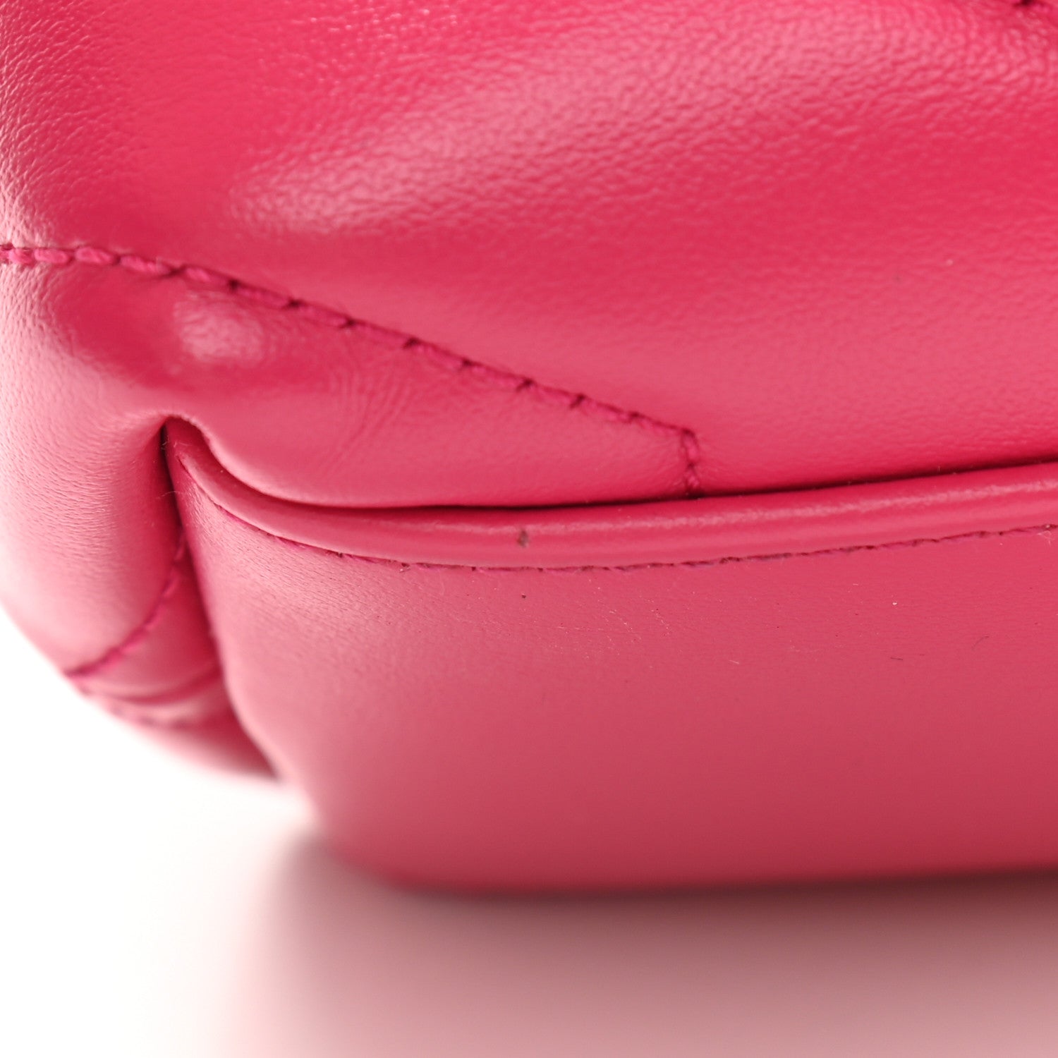 Saint Laurent Calfskin Y Quilted Monogram Small Loulou Chain Satchel Fresh Fuchsia 11 of 11