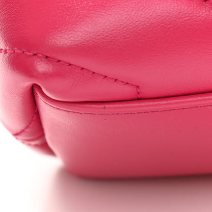 Saint Laurent Calfskin Y Quilted Monogram Small Loulou Chain Satchel Fresh Fuchsia 11 of 11