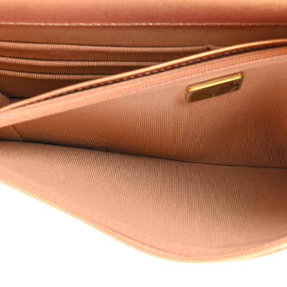 Chanel Metallic Lambskin Quilted Wallet On Chain WOC Golden 6 of 12