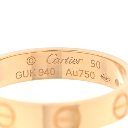 Cartier 18K Yellow Gold 3.5mm LOVE Wedding Band Ring 50 5.25 4 of 4