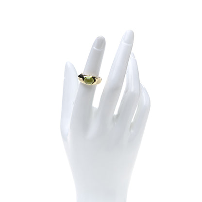 Tiffany 18K Yellow Gold Peridot Ring 50 5.5 2 of 5