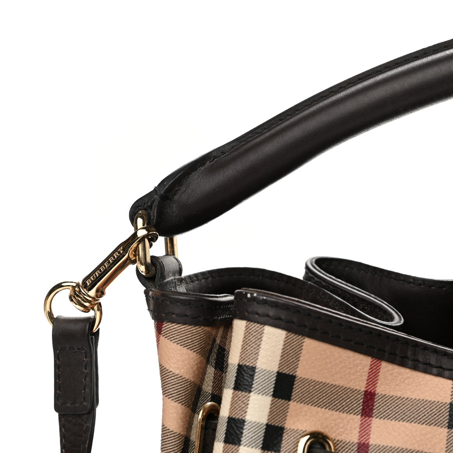 Burberry Haymarket Check Medium Willenmore Hobo Chocolate 14 of 17