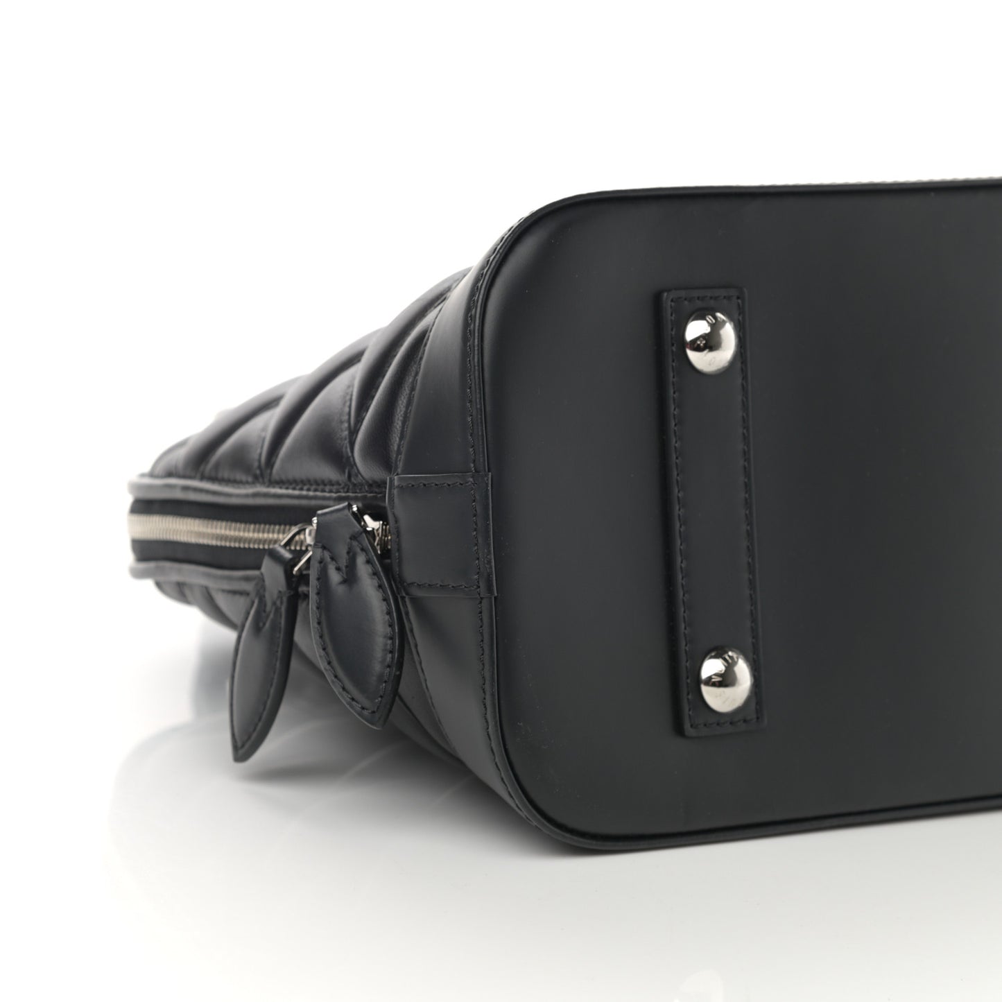 Lambskin Studded Malletage Alma PM Black