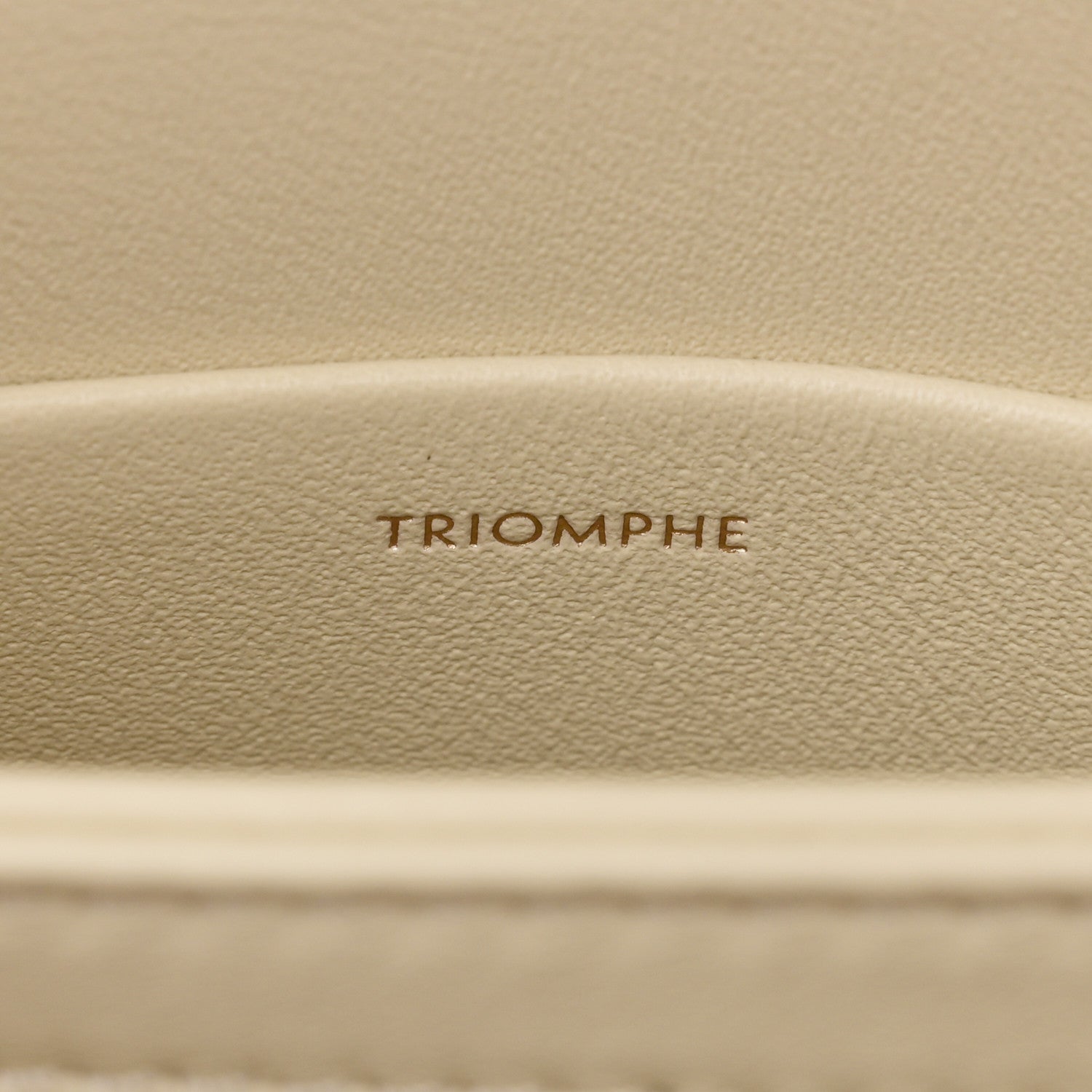 Celine Shiny Calfskin Teen Triomphe Limestone 7 of 10