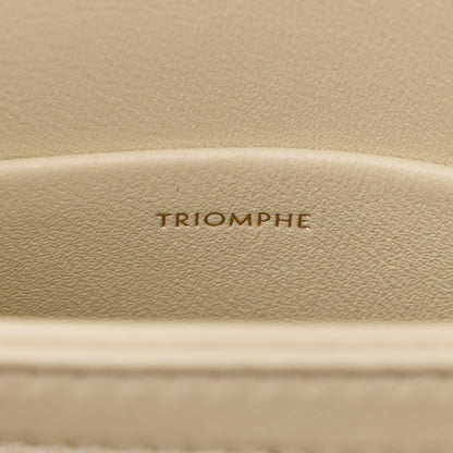 Celine Shiny Calfskin Teen Triomphe Limestone 7 of 10