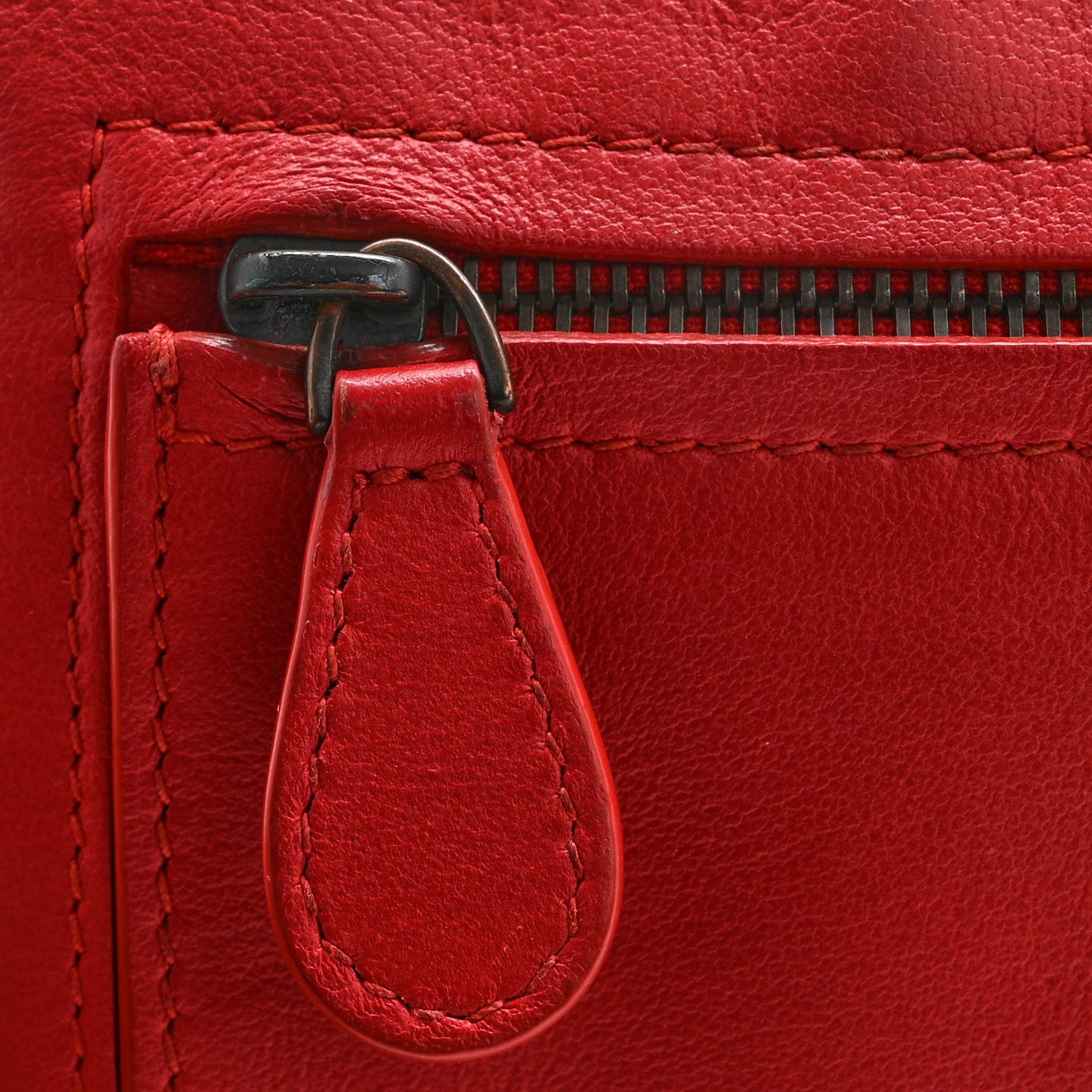 Bottega Veneta Calfskin Intrecciato Zip Card Holder Bordeaux 8 of 13