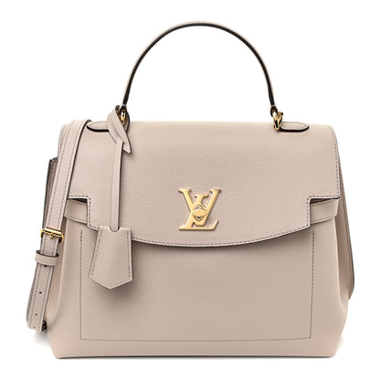 Louis Vuitton Soft Calfskin Lockme Ever MM Greige 1 of 9