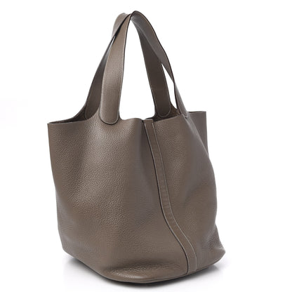 Hermes Taurillon Clemence Picotin TGM Etoupe 3 of 10