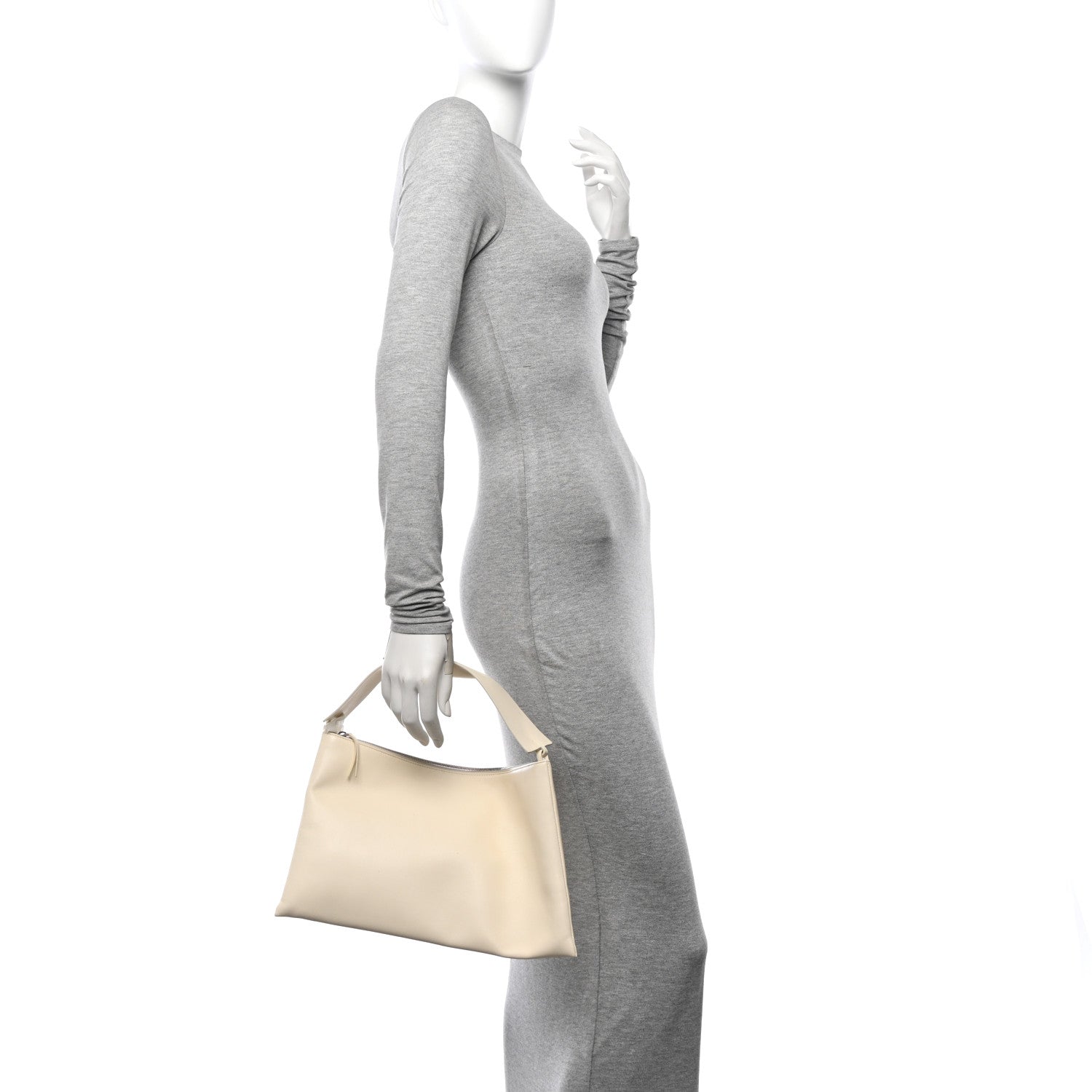 The Row Calfskin Emy Shoulder Bag New Ivory 2 of 11