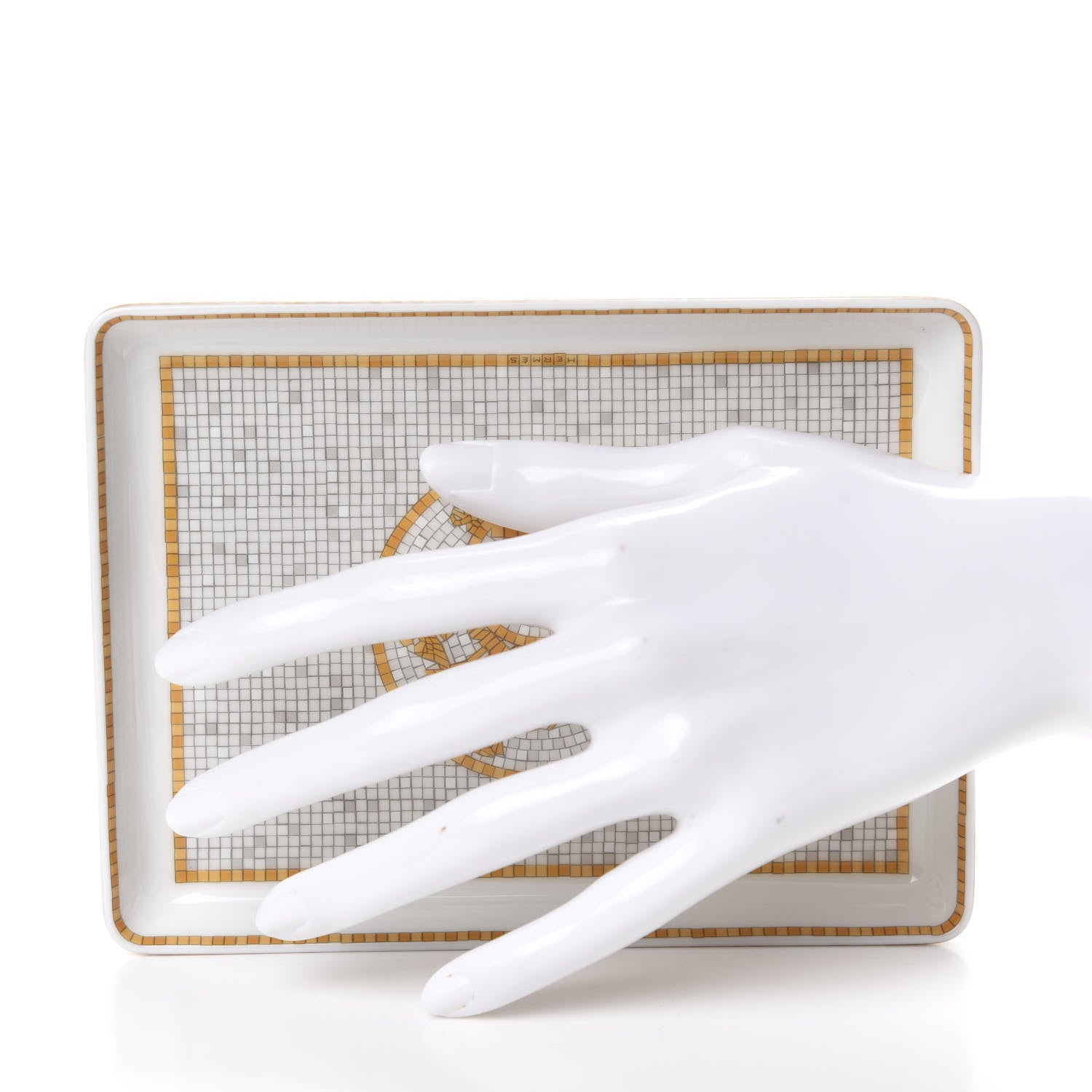 Hermes Porcelain Mosaique au 24 Sushi Plate 2 of 6
