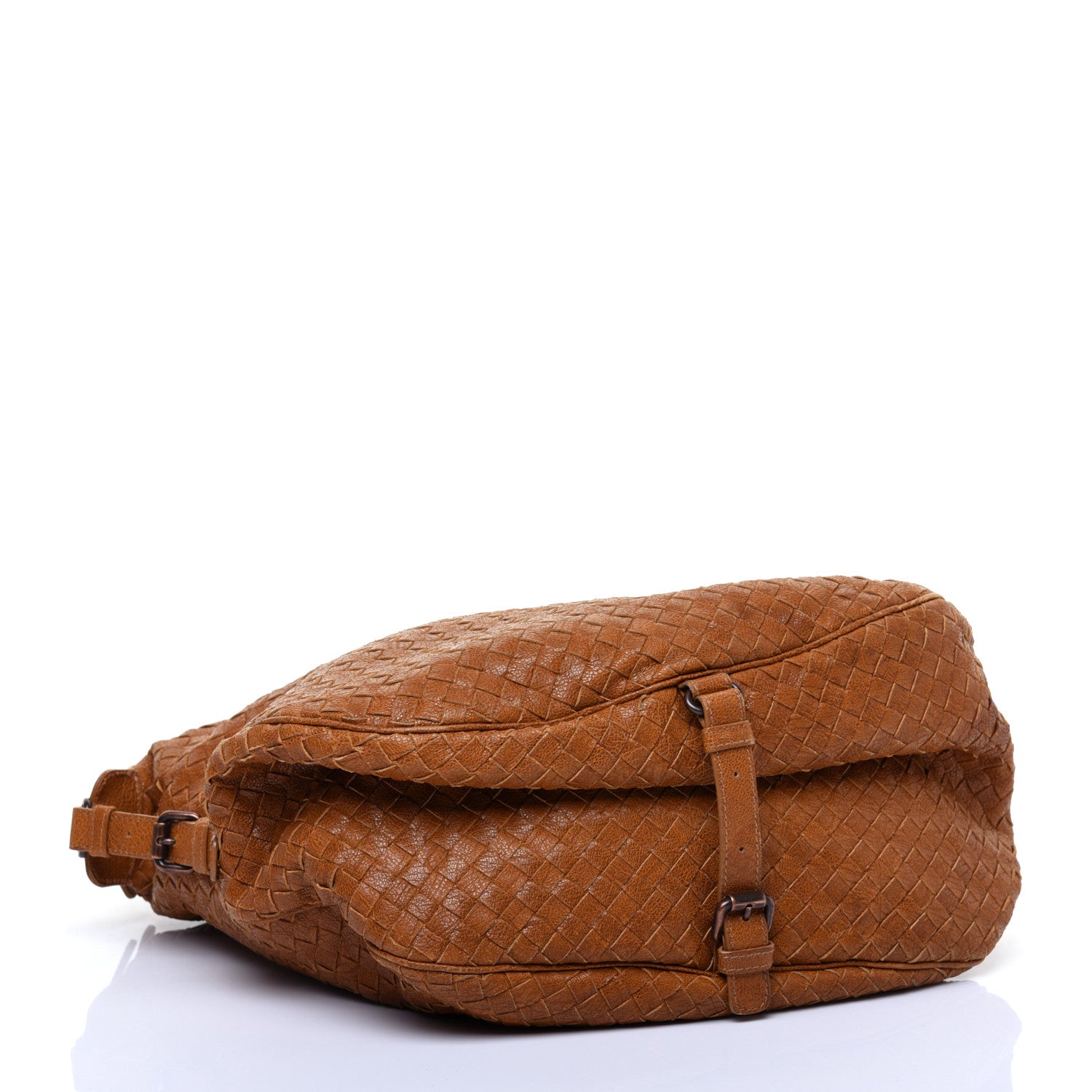 Bottega Veneta Goatskin Intrecciato Belly 76 Bag Brown 4 of 12