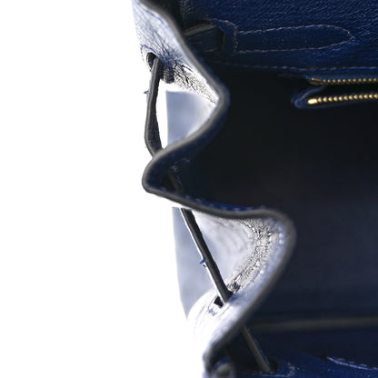 Hermes Ostrich Birkin 30 Bleu Iris 19 of 30