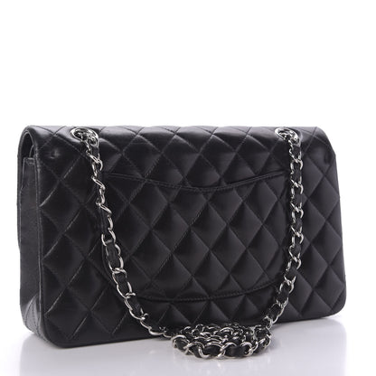 Chanel Lambskin Quilted Medium Double Flap Black 3 of 9