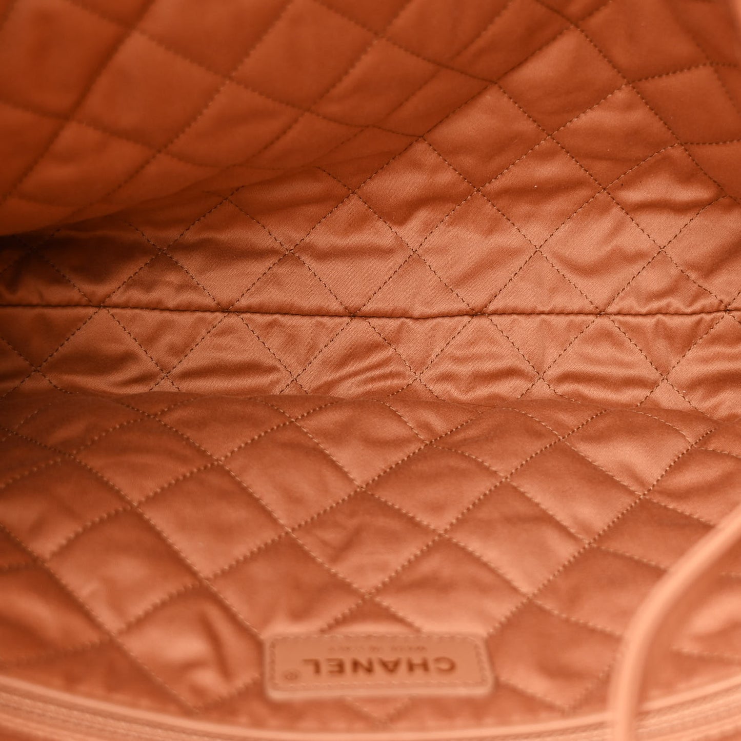 Shiny Calfskin Quilted Small Chanel 22 Beige