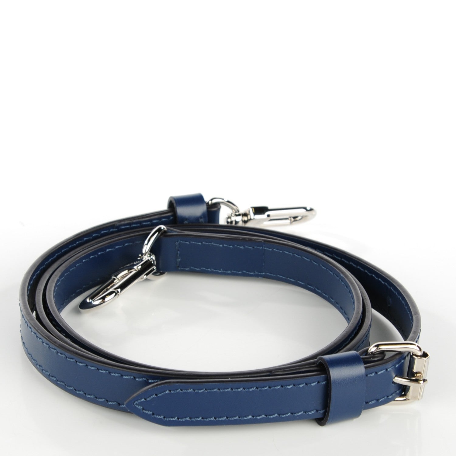 Louis Vuitton Calfskin 16mm Adjustable Shoulder Strap Indigo 3 of 6