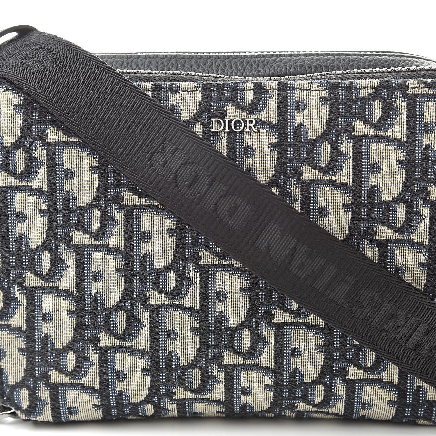 Christian Dior Oblique Pouch Navy Blue 9 of 11