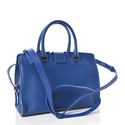 Saint Laurent Calfskin Monogram Baby Cabas Blue Majorelle 4 of 18