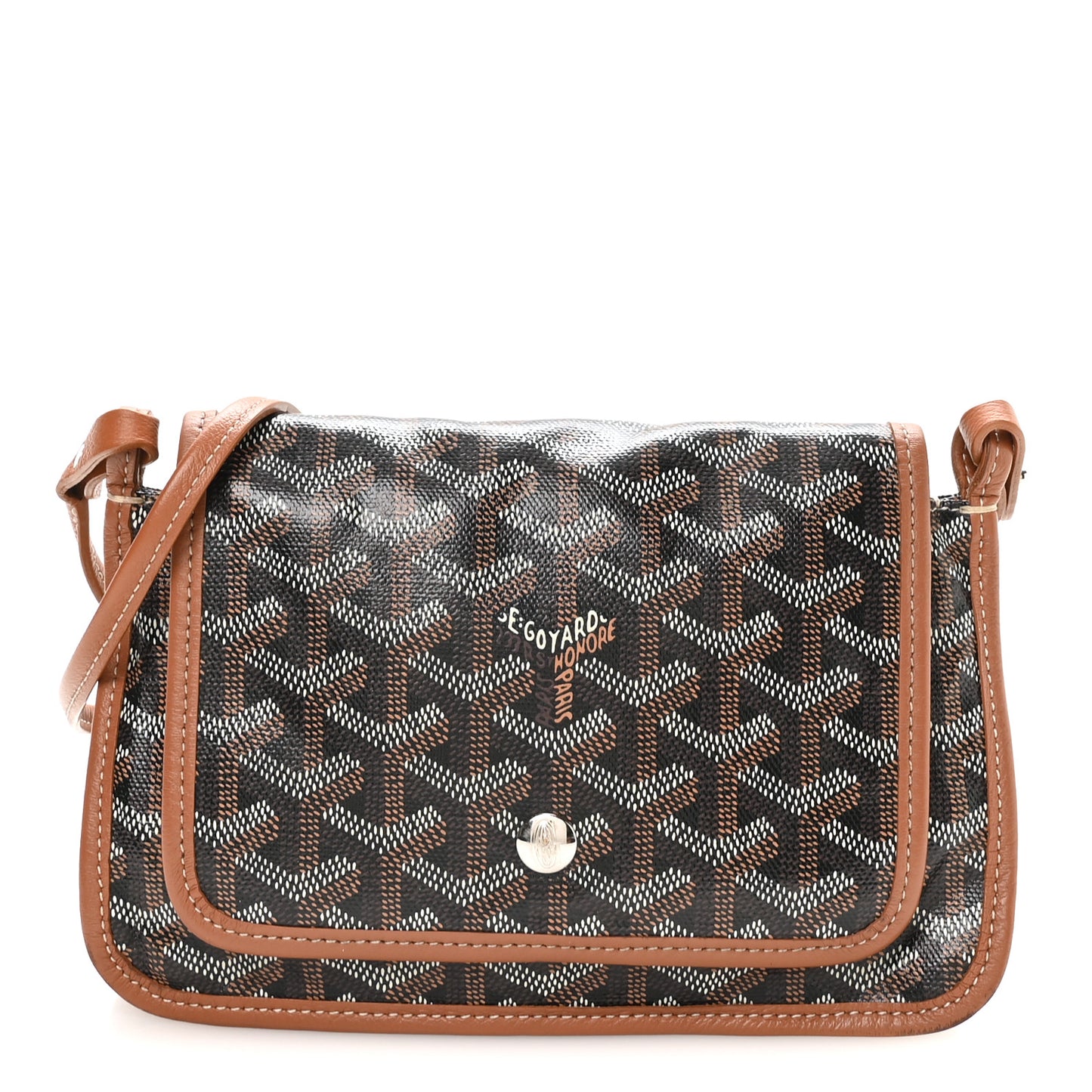 Goyardine Plumet Wallet Clutch Black Gold