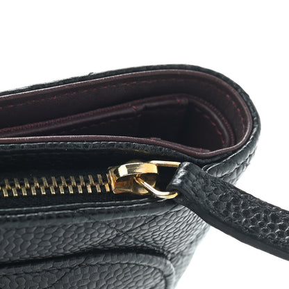 Chanel Caviar Quilted Zipped Pocket Wallet Black 9 of 9