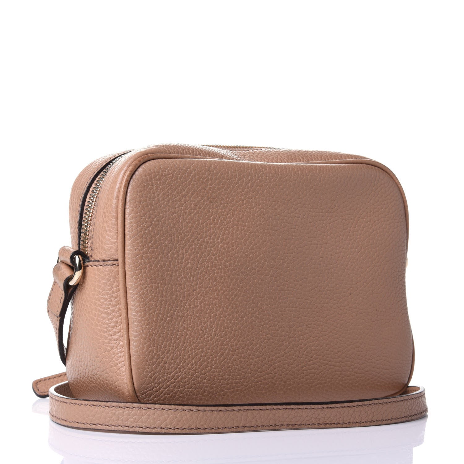 Gucci Pebbled Calfskin Small Soho Disco Bag Camelia 2 of 4