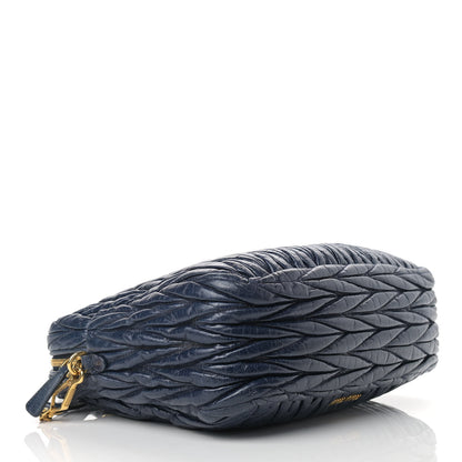Miu Miu Nappa Matelasse Satchel Bleuette 3 of 11