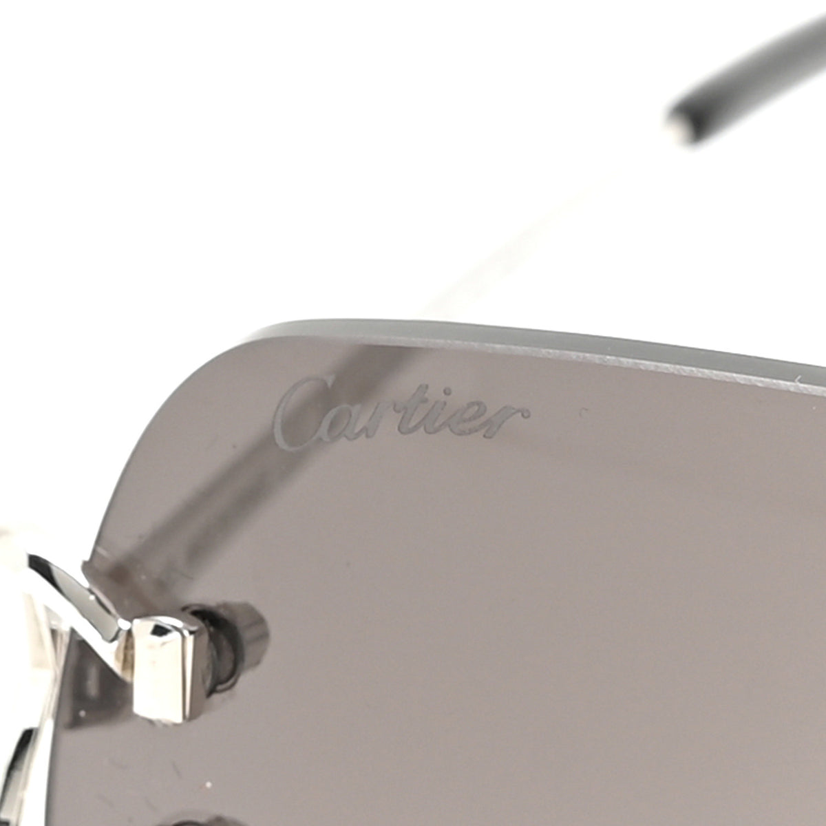 Metal Rimless C Decor Sunglasses CT0330S Silver