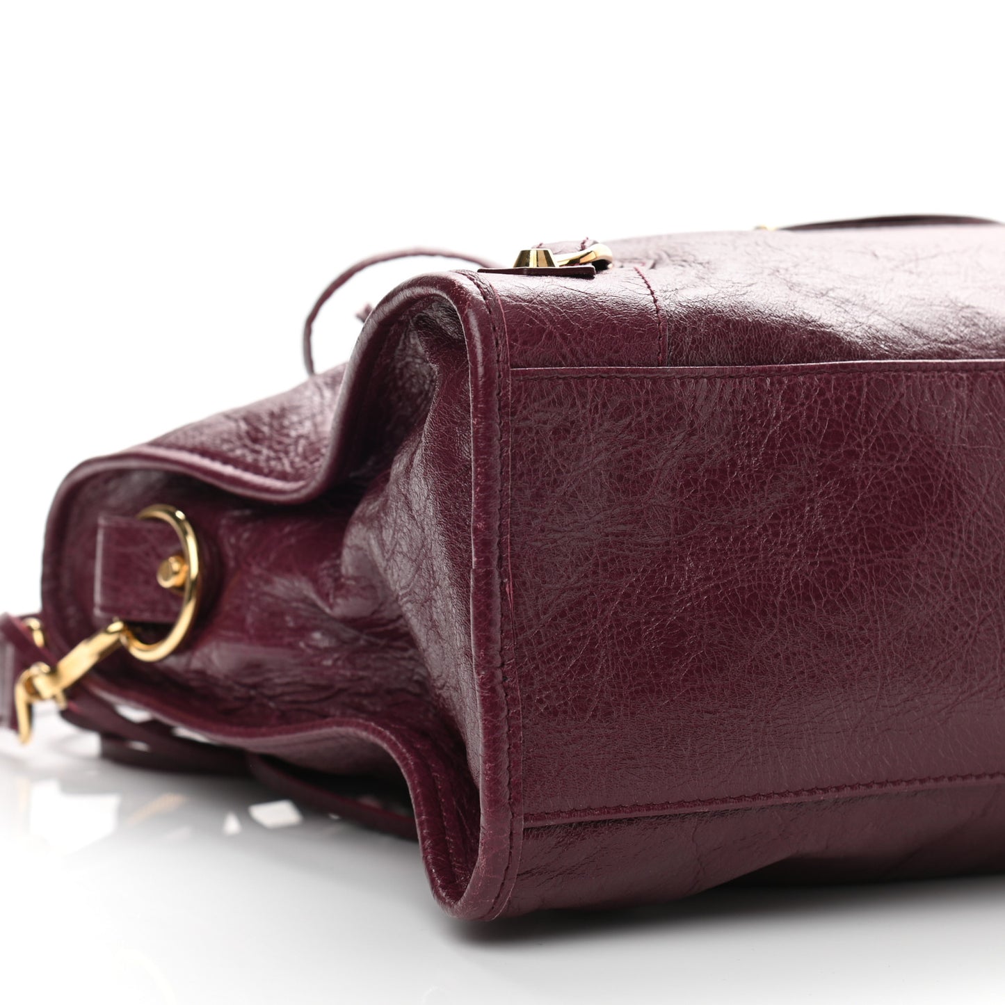 Agneau Classic Gold Hardware City Violet Prune
