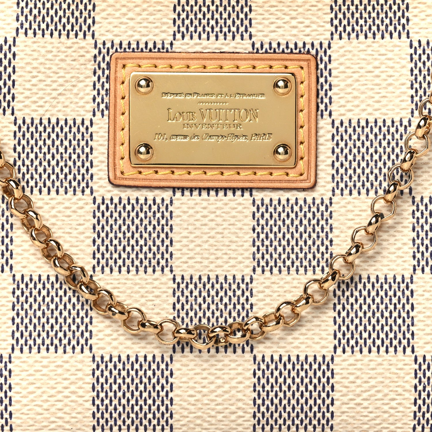 Louis Vuitton Damier Azur Pochette Milla MM 7 of 10