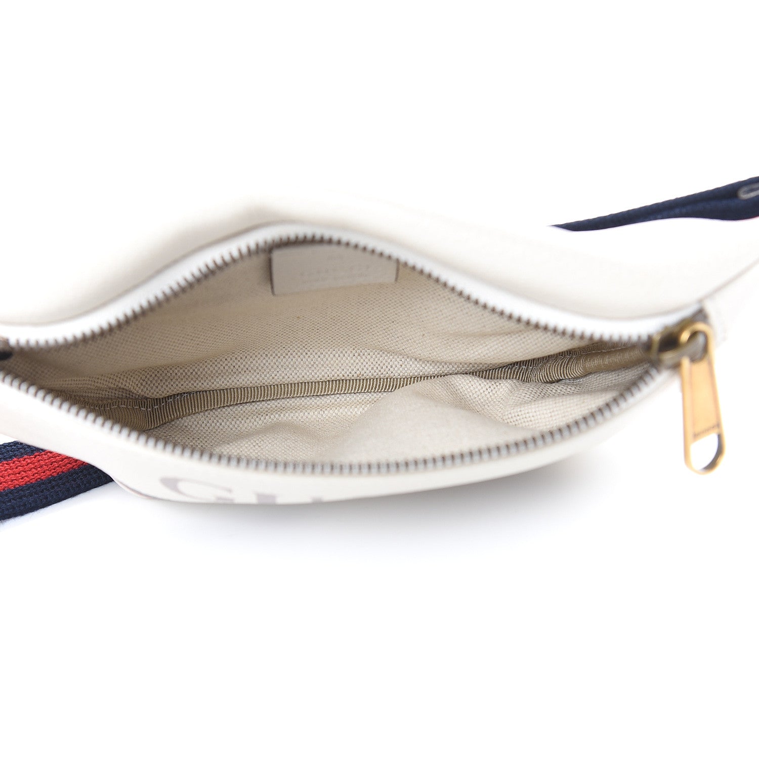 Gucci Grained Calfskin Small Logo Belt Bag White 5 of 8