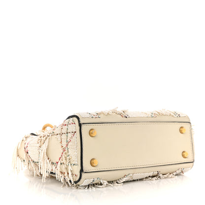 Christian Dior Lambskin Beaded Fringe Mini Lady Dior White 4 of 18
