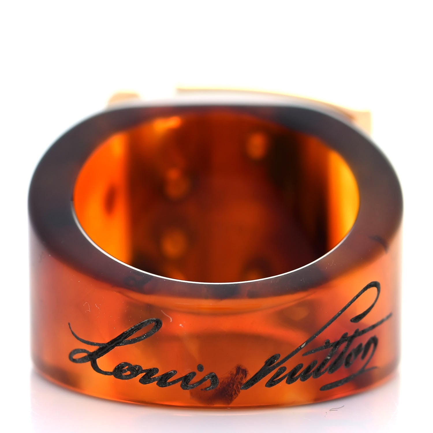 Louis Vuitton Lock Me Ring M Ecaille 3 of 5