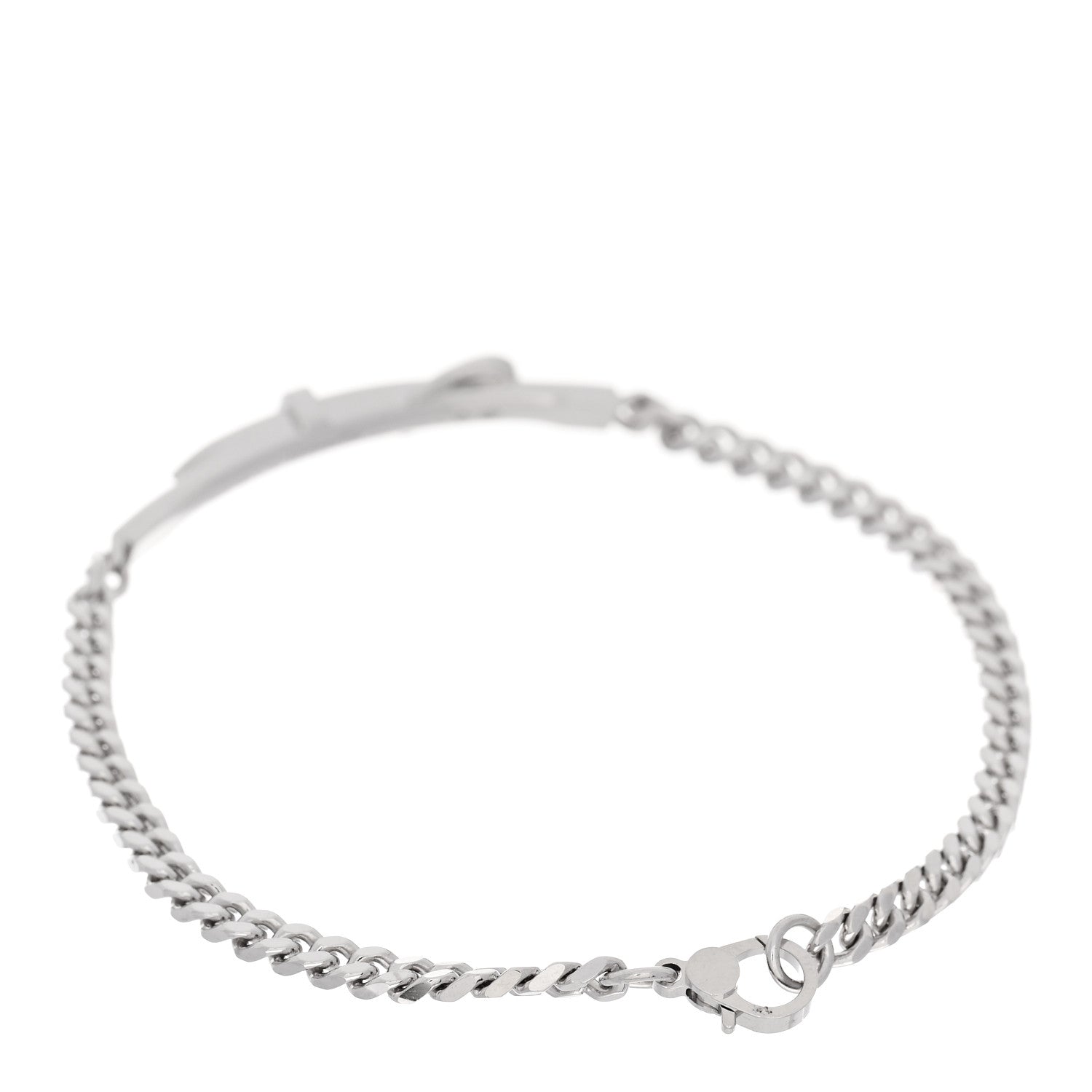 Hermes 18K White Gold Diamond Etriviere Bracelet 2 of 4