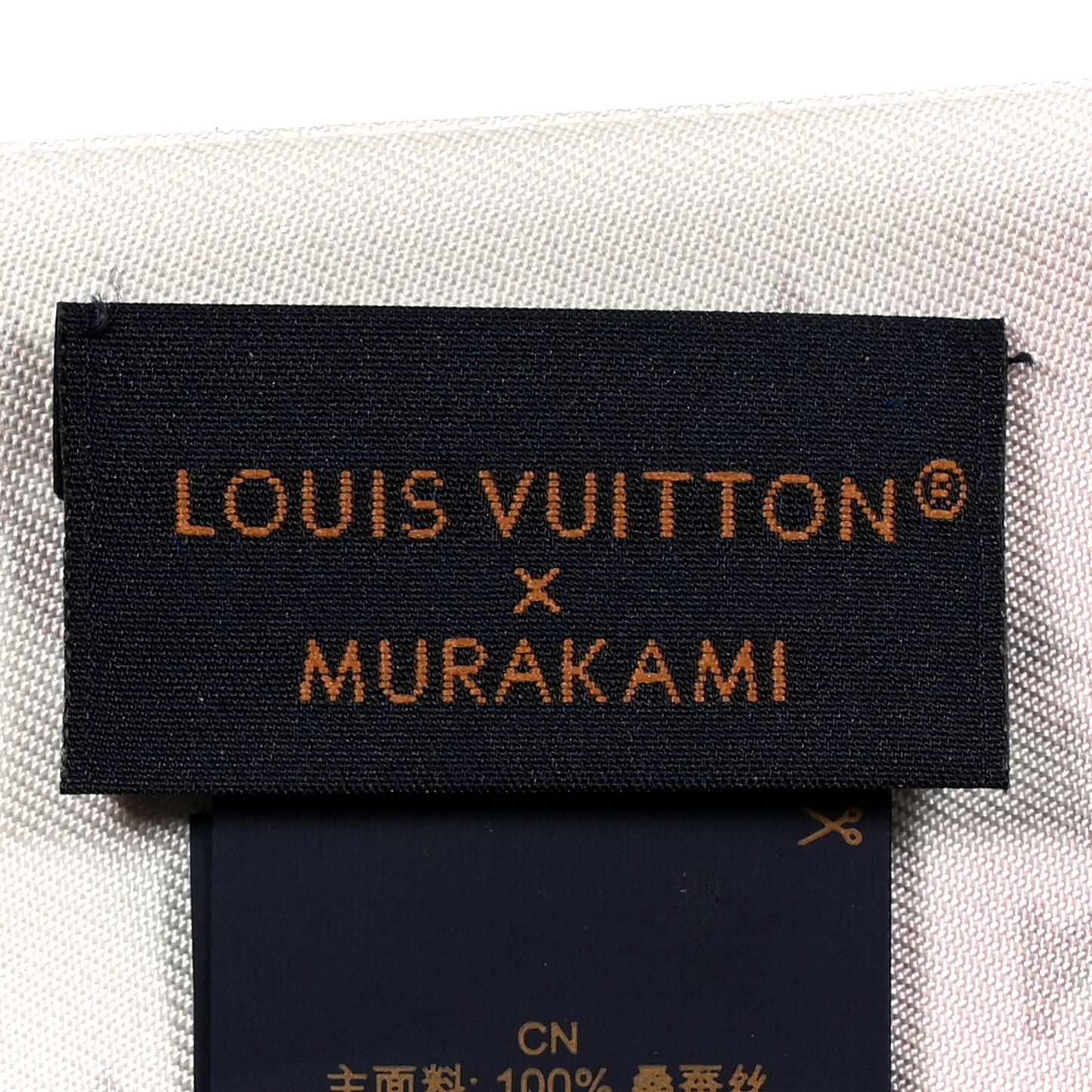 LV X TM Silk Monogram Cerises Bandeau White