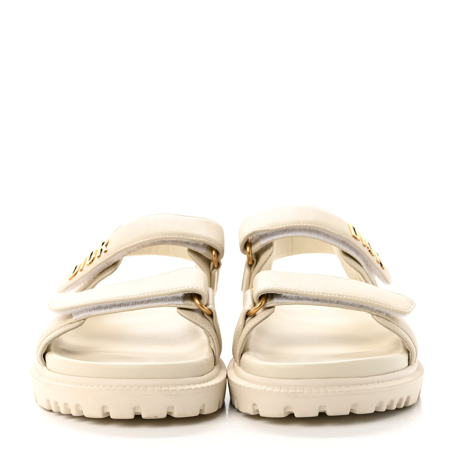 Lambskin Dioract 10mm Sandals 36.5 Off White