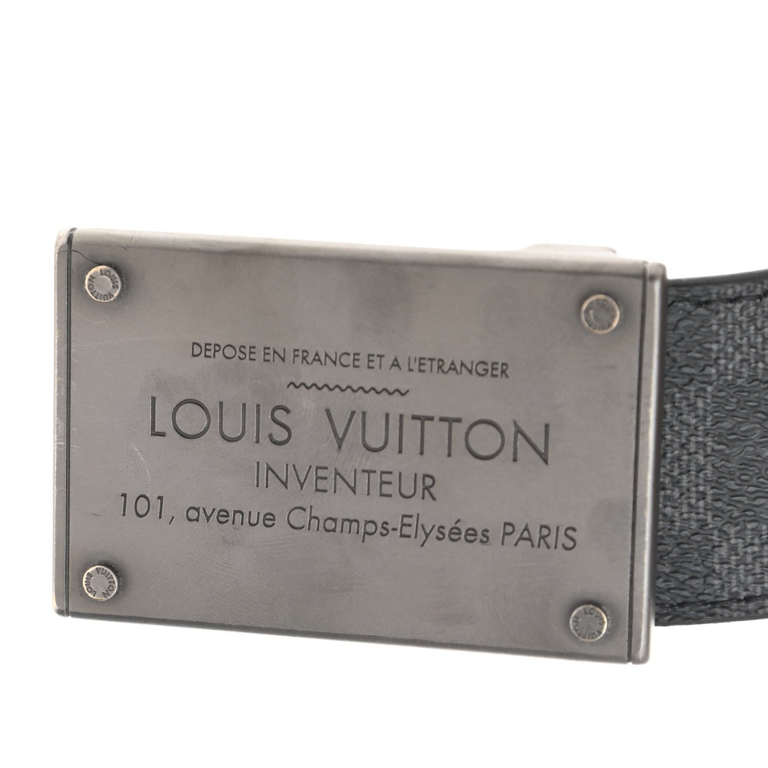 Louis Vuitton Damier Graphite Infini Neo Inventeur 40mm Reversible Belt 90 36 Black 7 of 8