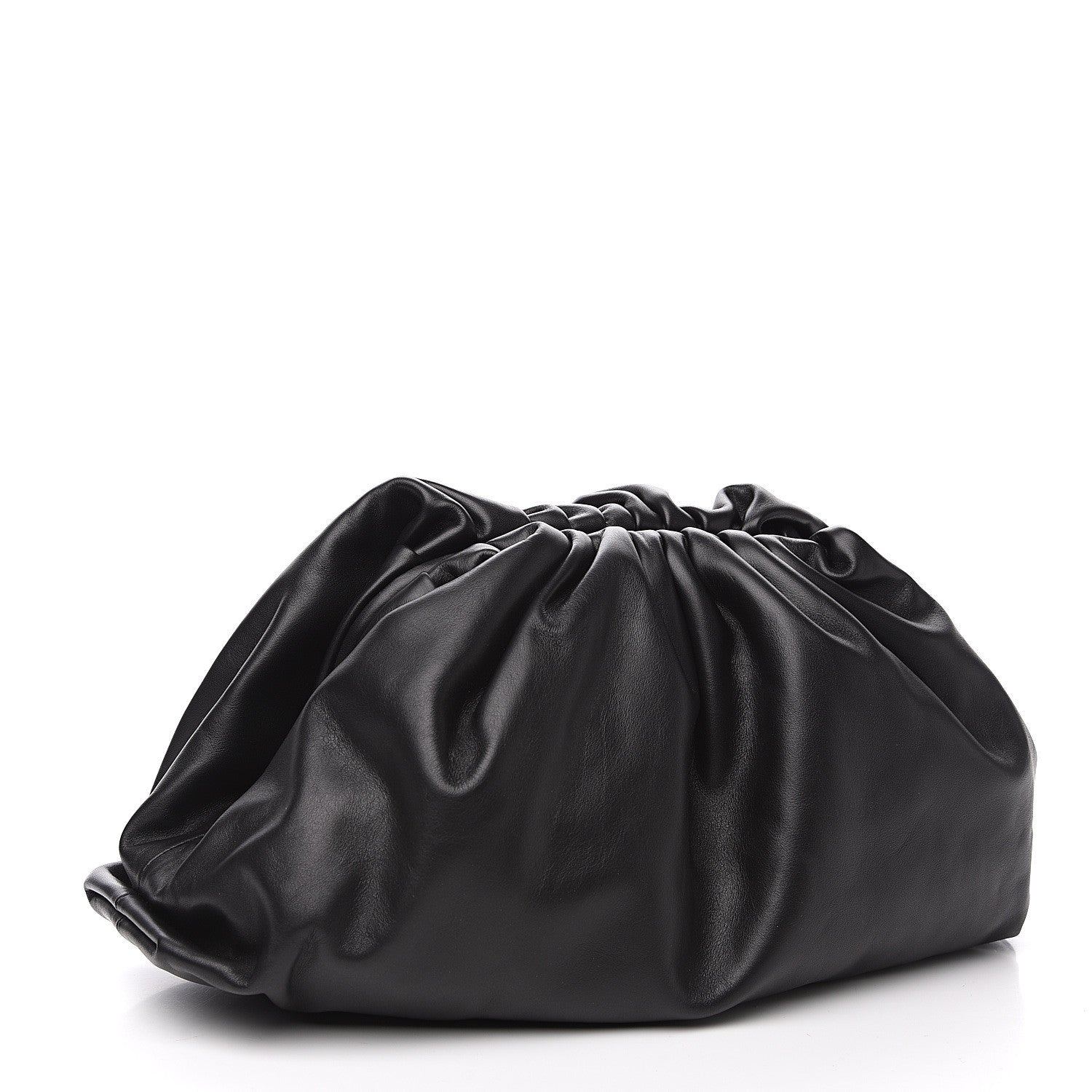 Bottega Veneta Smooth Butter Calf The Pouch Oversized Clutch Black 2 of 9