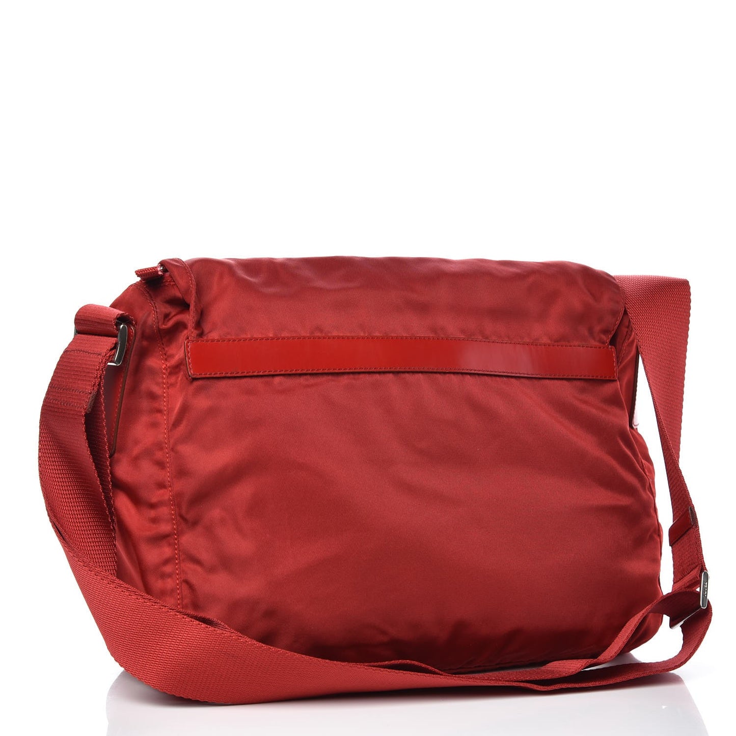 Nylon Vela Messenger Bag Red