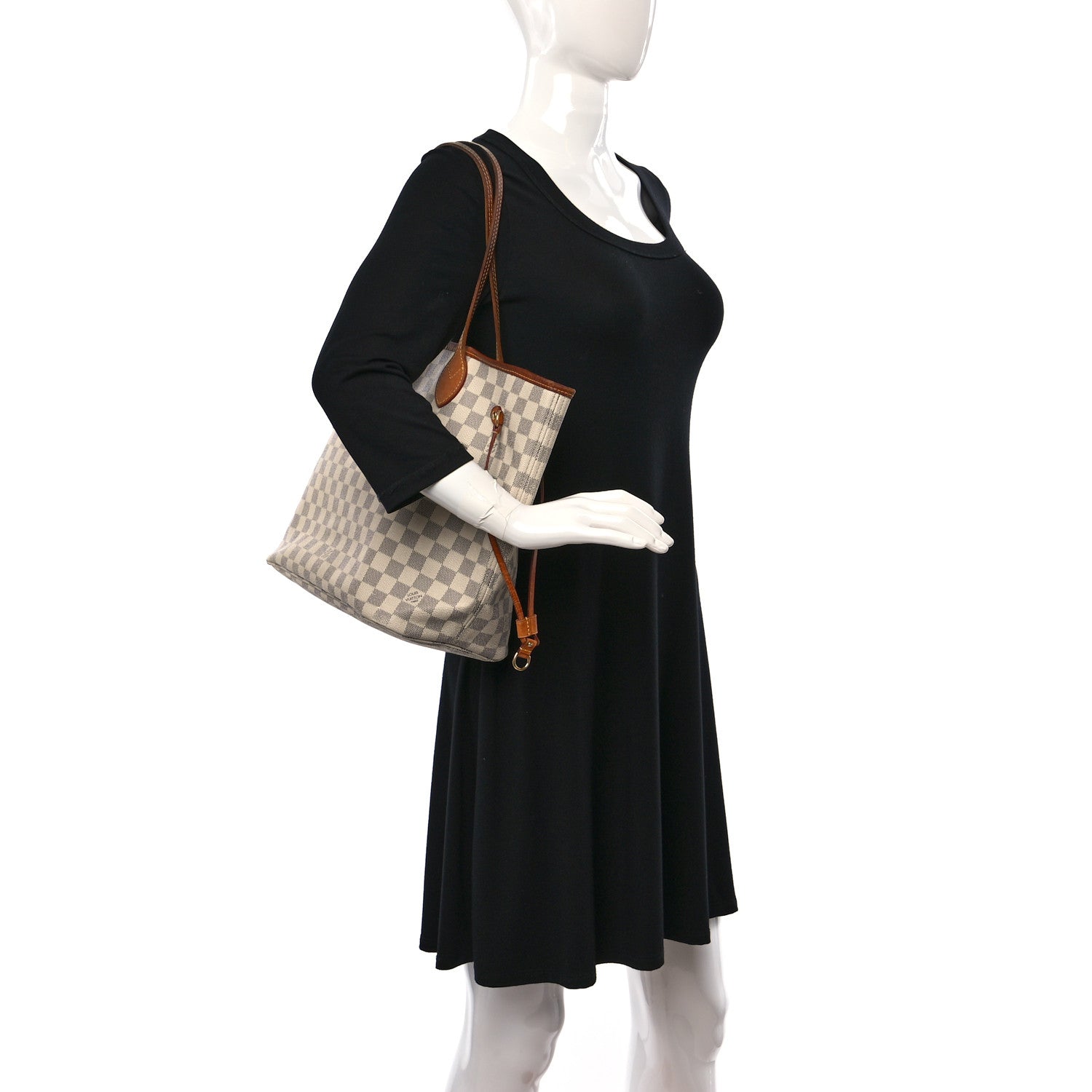 Louis Vuitton Damier Azur Neverfull MM 2 of 9