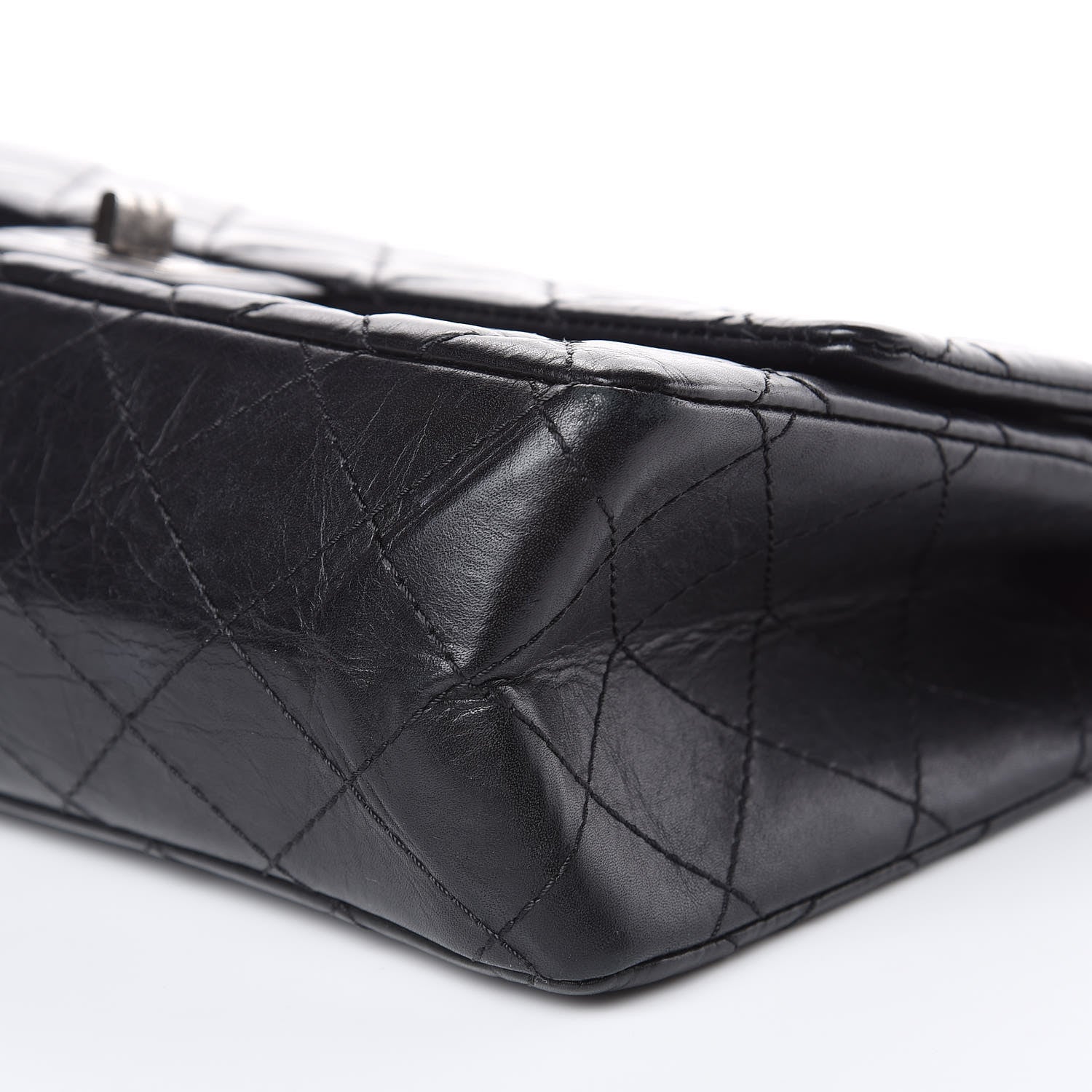 Chanel Aged Calfskin Quilted 2.55 Reissue 226 Flap Dark Grey 9 of 12