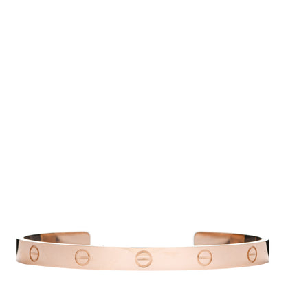 Cartier 18K Pink Gold LOVE Cuff Bracelet 20 1 of 4