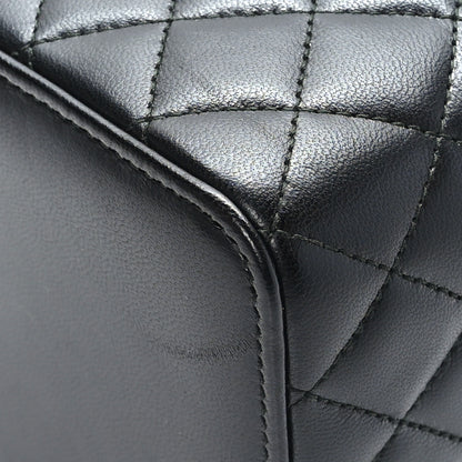 Chanel Lambskin Quilted Top Handle Jewelry Case Black 10 of 13