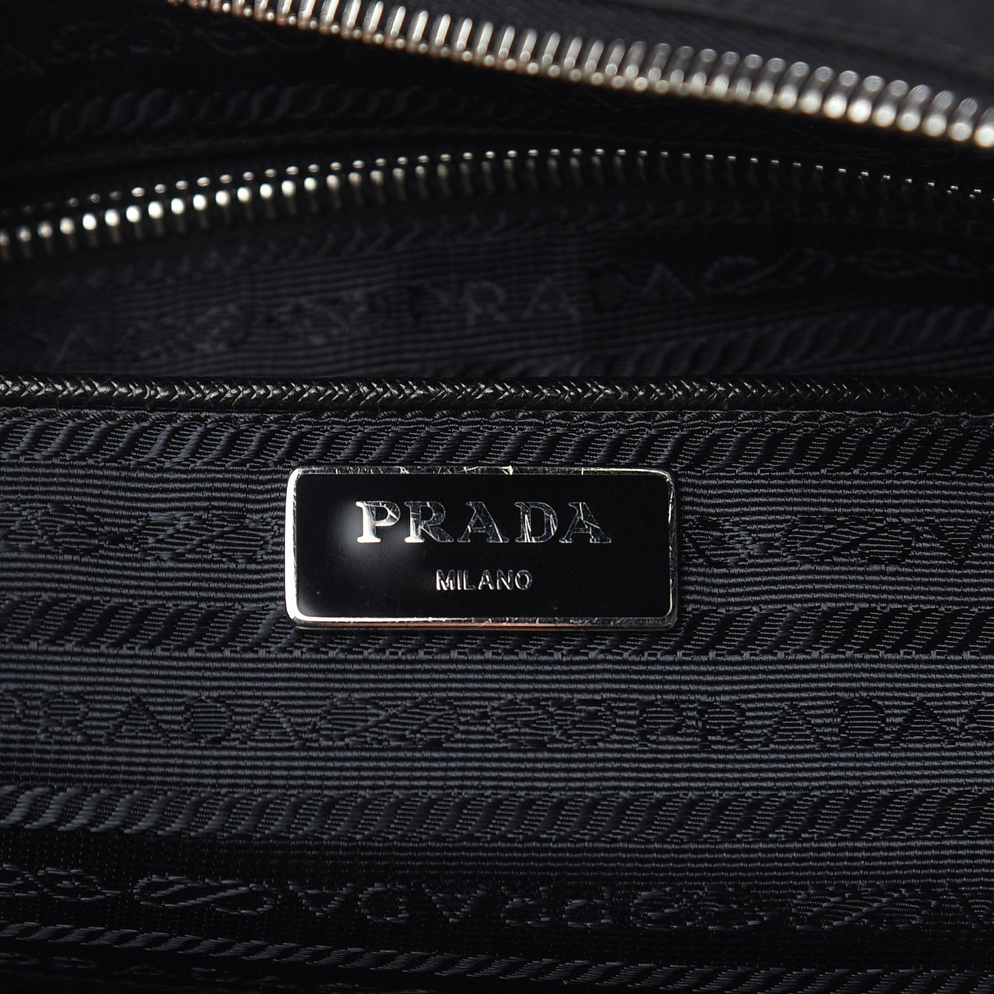 Tessuto Nylon Saffiano Vela Shopping Tote Black