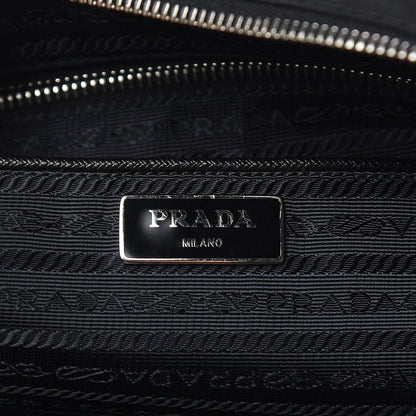 Prada Tessuto Nylon Saffiano Vela Shopping Tote Black 6 of 9