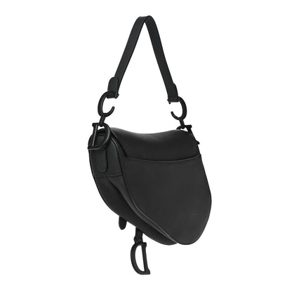 Christian Dior Ultra Matte Calfskin Saddle Bag Black 3 of 11